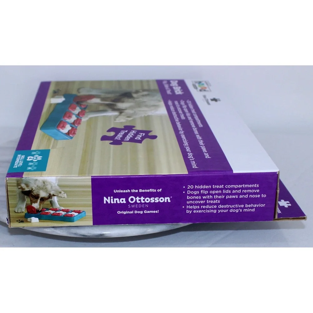 Outward Hound Nina Ottosson Dog Brick Interactive Treat Puzzle Toy Intermediate